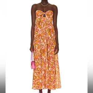 Zimmerman Violet Tie Midi Dress